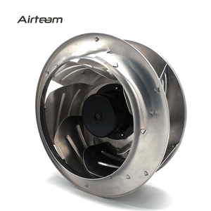 Turbine de ventilateur centrifuge arrière de moteur EC en métal en aluminium à faible bruit de 400mm pour AHU - Product Image 1