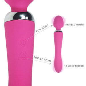 New Sex Toy Powerful Vibrating Modes Pussy Stimulate Massage Vibrator Wand for Clitoral Double Motors 10 <strong>Vibation</strong> - Product Image 5