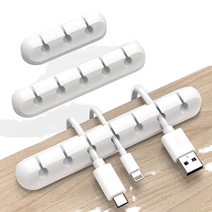 Clip de <span class=keywords><strong>Cable</strong></span> de Silicona Multifuncional, Organizador de <span class=keywords><strong>Cable</strong></span> USB Adhesivo Fuerte, Gestión Eficiente de Cables, Entrega Rápida en Stock - Product Image 2