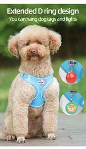 Harnais pour <span class=keywords><strong>chien</strong></span> Gilet réfléchissant réglable <span class=keywords><strong>Protection</strong></span> professionnelle sans traction résistant à l'usure <span class=keywords><strong>Chien</strong></span> Chat Poitrine Gilet Harnais Marche Chiot - Product Image 6