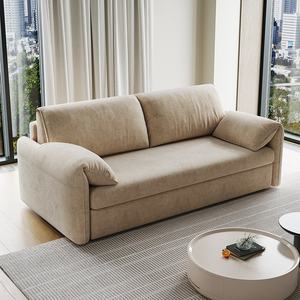 GEDO Canapé-<span class=keywords><strong>lit</strong></span> rabattable 2 en 1 personnalisé Canapé-<span class=keywords><strong>lit</strong></span> pliant à double usage en tissu chenille avec matelas dissimulés - Product Image 2