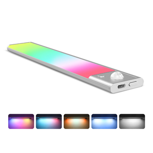 Barra de luz LED inalámbrica de 5V, luz de ambiente blanca con puesta de sol de arcoíris colorida para juegos de baño, sala de estar o dormitorio - Product Image 3
