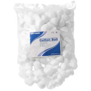 High Security Absorbent Soft Cotton Wool Ball Hospital Use Colored Cotton Balls