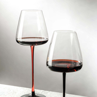 Verres à vin en cristal de qualité supérieure, verres à vin à long pied soufflés à la main, verrerie de marque, gobelet à vin rouge et blanc de luxe