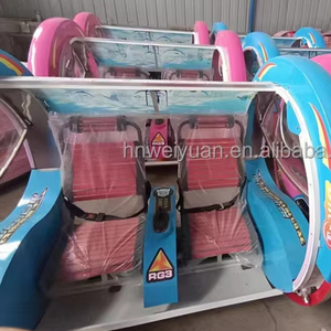 Leba Voiture à Bascule Double pour Enfants en Métal, Modèle Anglais pour Centre Commercial HC-02 Happy Car HC-02 - Product Image 1