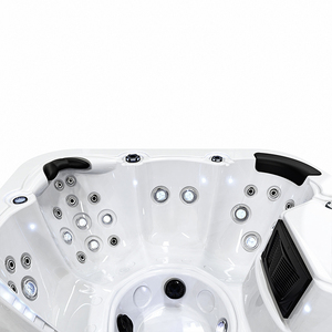 Alta calidad de encargo 42 jets Puerta de acrílico spa <span class=keywords><strong>jacuzzi</strong></span> <span class=keywords><strong>con</strong></span> tumbona - Product Image 4