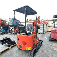 Mini-excavatrice sur chenilles de 1,5 tonne à haute stabilité, compacte, emballage standard pour l'exportation