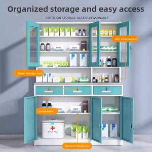 Vente directe d'usine, <span class=keywords><strong>armoire</strong></span> à médicaments en acier, <span class=keywords><strong>armoire</strong></span> de traitement médical, <span class=keywords><strong>grande</strong></span> <span class=keywords><strong>armoire</strong></span> de présentation de médicaments pour <span class=keywords><strong>pharmacie</strong></span> - Product Image 2