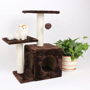 PetLike Eco Friendly Wooden <b>Cat</b> Tree Furniture Toys <b>Cat</b> <b>Scratching</b> <b>Posts</b> <b>for</b> <b>Cats</b> - Product Image 1
