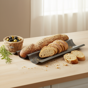 ถาดอบบาแกตต์ WESTMARK แบบยาว มีรูพรุน เคลือบสารกันติด สำหรับอบขนมปังแบบอาร์ติซาน - Product Image 3