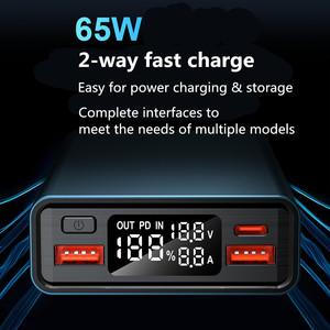 Banco de Energía Portátil de Metal de <span class=keywords><strong>15000</strong></span> <span class=keywords><strong>mAh</strong></span>, PD 65W, Alta Capacidad, para Laptop, Estilo Industrial, 20000 <span class=keywords><strong>mAh</strong></span> - Product Image 5