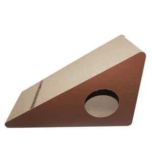 OEM Leverancier Groothandelsprijs Ecologisch Eenvoudige Grote Maat Golfkarton Kattenkrabpaal Driehoekige <span class=keywords><strong>Tunnel</strong></span> - Product Image 3