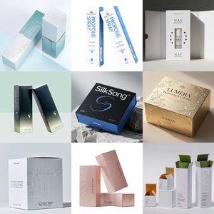 Tùy Chỉnh Sang Trọng Hộp Quà Tặng Các Tông Màu Trắng Hộp Giấy Mỹ Phẩm Cho Trang Điểm Bao Bì Có Thể Tái Chế Đóng Mở Cho Vẻ Đẹp Chăm Sóc Da - Product Image 3