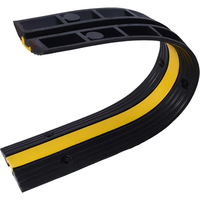 Rampe de protection de câbles en caoutchouc robuste pour sol, couvre-câbles de garage, protection de tuyaux pour allées, parkings et garages