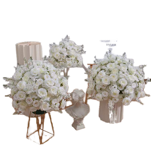 Arrangement de fleurs artificielles de roses simulées luxueuses pour la Saint-Valentin, Pâques, mariages, hôtels, décoration de table - Product Image 6