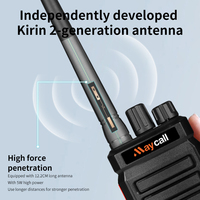 Le plus petit talkie-walkie analogique portable professionnel IP54 POC bidirectionnel pour émetteur-récepteur VHF/UHF 5W 3-15KM avec suppression du bruit