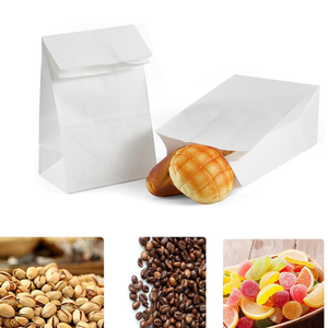 Custom Logo Oil-Proof Waterproof Fade Resistant Greaseproof Paper Bags Carry Bag for Bread Cookies <b>Snacks</b> French Fries - Product Image 6