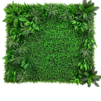Panneaux de haie en buis artificiel en plastique, personnalisables, à prix bas, pour mur végétal de jardin, vente en gros