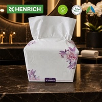 Mouchoirs de poche jetables HENRICH, 2 plis, doux, mini-paquet, mouchoirs pour le visage, 100% pulpe vierge, pour promotion, cadeau, voiture, bureau
