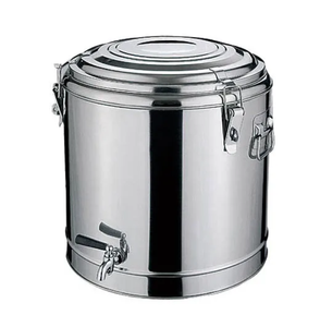 DFC170 Barril de Acero Inoxidable con Aislamiento Doble para Arroz, Sopa o Alimentos Fríos, con o sin Grifo - Product Image 1