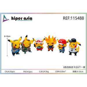 Set di figure di personaggi dei cartoni animati decorativi a tema Anime da 9-10cm Set di fornitori all'ingrosso di figure di animali per la maternità - Product Image 1