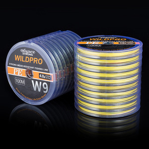 Ligne de pêche tressée Wildpro Super Strong PE 100M 4.0lb haute résistance, résistante à l'usure, ligne principale pour la pêche - Product Image 4