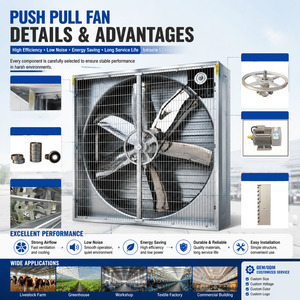 Ventilateur d'extraction industriel mural de 54 pouces pour atelier, serre et élevage avicole - Product Image 5