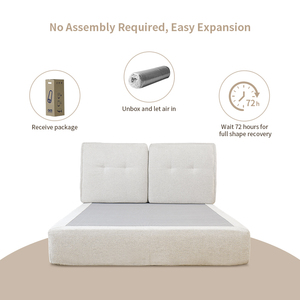 <span class=keywords><strong>Letto</strong></span> imbottito a grandezza naturale King-Size rimovibile con fodere lavabili <span class=keywords><strong>letto</strong></span> <span class=keywords><strong>matrimoniale</strong></span> a compressione morbida camera da <span class=keywords><strong>letto</strong></span> - Product Image 5