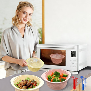 Hot Sale Silicone Multi-<b>Microwave</b> Steamers Pot with Handle & Lid Non-stick Heat-Resistant Cookware Cooker Steamer for Cooking - Product Image 5