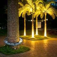 Projecteur LED DC24V 12W IP65 RGB pour arbre, éclairage extérieur de jardin, lampe annulaire pour palmier, lampe pour pilier romain