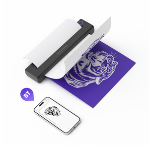 Imprimante thermique portable sans encre Luck Jingle, mini imprimante USB pour transfert de pochoirs de tatouage, 10 feuilles en stock - Product Image 3