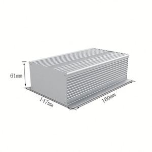 Caja de Proyectos de Aluminio, Cuerpo Dividido, Extrusión Anodizada, Montaje en Pared, IP54, Caja de Conexiones, Caja Electrónica, Caja para PCB - Product Image 3