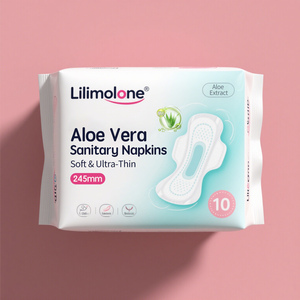 Serviette hygiénique personnalisée Soft Care avec couche supérieure imperméable en pulpe et matériau en coton, fabriquée en Chine - Product Image 1
