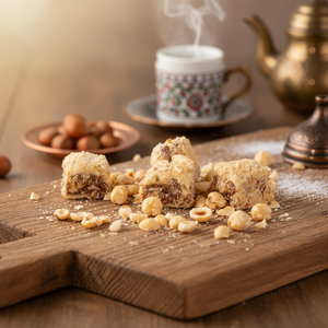 Turkish Delight with Biscuit & Hazelnut – Top Quality Lokum, Soft & Crunchy, Gourmet <b>Sweet</b>, <b>Bulk</b> Supply - Product Image 3