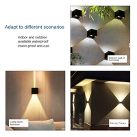 Lampes LED Haute Qualité Nordique Moderne Applique LED Petite Taille Aluminium IP65 Étanche 6W Lampes LED Murales