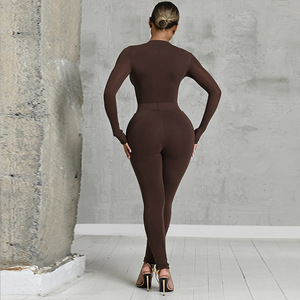 Completo Set Due Pezzi Casual da Donna: Body e Pantaloni Coordinati - Nuova Collezione all'Ingrosso - Product Image 3
