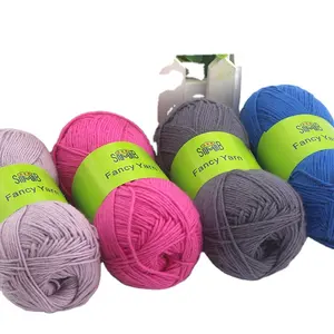 shanghai eco friendly baumwolle garn factory smb good sales 50g bobbins nature coton yarn for hand knitting
