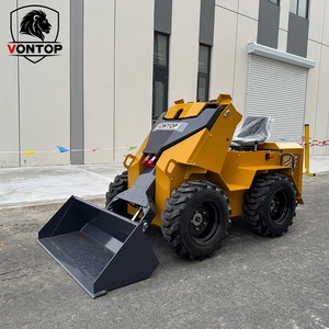 VONTOP VT490 Mini Skid Steer with 16.8kw <b>Gasoline</b> Engine High Hydraulic Flow Powerful Crawler - Product Image 1