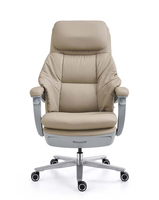 Chaise de bureau ergonomique de qualité supérieure avec fonction de chauffage et de massage, inclinable avec repose-pieds