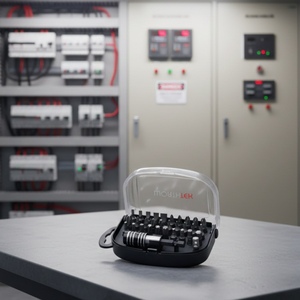 Ensemble d'accessoires de tournevis portable (32 pièces) à commande manuelle - emballé dans un étui en plastique - Product Image 1