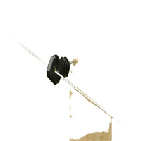 Isolateur extérieur haute tension en plastique INS001 pour clôture électrique, anneau à filetage standard