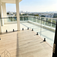Support de fixation en acier inoxydable sur mesure pour verre, fixation au sol, sans cadre, pour escalier, balcon, clôture de piscine, résistant à la rouille