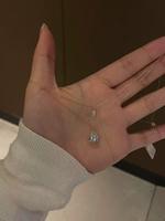 Collier de clavicule en argent 925, design de niche pour femme, chaîne de pull double couche avec zircon en forme de goutte d'eau