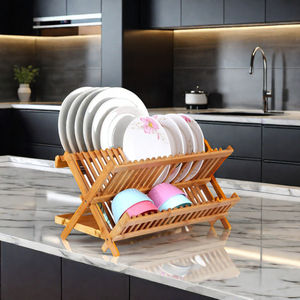 Suministro <span class=keywords><strong>de</strong></span> organizadores <span class=keywords><strong>de</strong></span> cocina <span class=keywords><strong>de</strong></span> 2 niveles, estante plegable para <span class=keywords><strong>platos</strong></span> <span class=keywords><strong>de</strong></span> bambú, <span class=keywords><strong>escurridor</strong></span> <span class=keywords><strong>de</strong></span> <span class=keywords><strong>platos</strong></span>, estante <span class=keywords><strong>de</strong></span> secado <span class=keywords><strong>de</strong></span> <span class=keywords><strong>platos</strong></span> para encimera, almacenamiento que ahorra espacio - Product Image 2