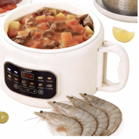 Cuisinière à riz 3L à faible teneur en sucre avec cuve en céramique, pour 4-5 personnes, avec fonction de réservation