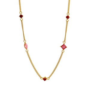 Colliers élégants et durables en acier inoxydable avec zircon, pendentifs minimalistes tendance pour femmes - Product Image 5
