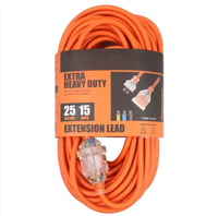 Câble d'extension flexible 25 m 15 A avec prise AU, robuste, pour extérieur, cordon d'alimentation australien, OEM ODM
