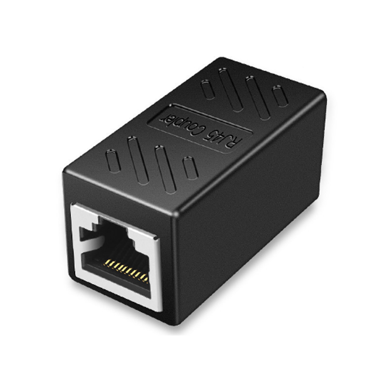 以太网rj45适配器屏蔽用于cat7 cat6 cat5e cat5以太网电缆延长器连接