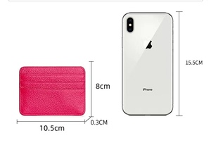 Portacarte Piccolo per Donna, Porta Patente, Portacarte Semplice per Uomo, Mini Portamonete Monoblocco - Product Image 6