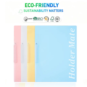 Tranbo đầy đủ tiêu chuẩn A3 đôi kéo que xoay kiểm tra giấy Clip kẹo đầy màu sắc A4 trong suốt báo cáo Clip PP người yêu Clip nộp hồ sơ - Product Image 1